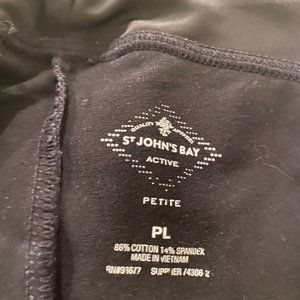 St. Johns Bay Active Petite Large Black Pants